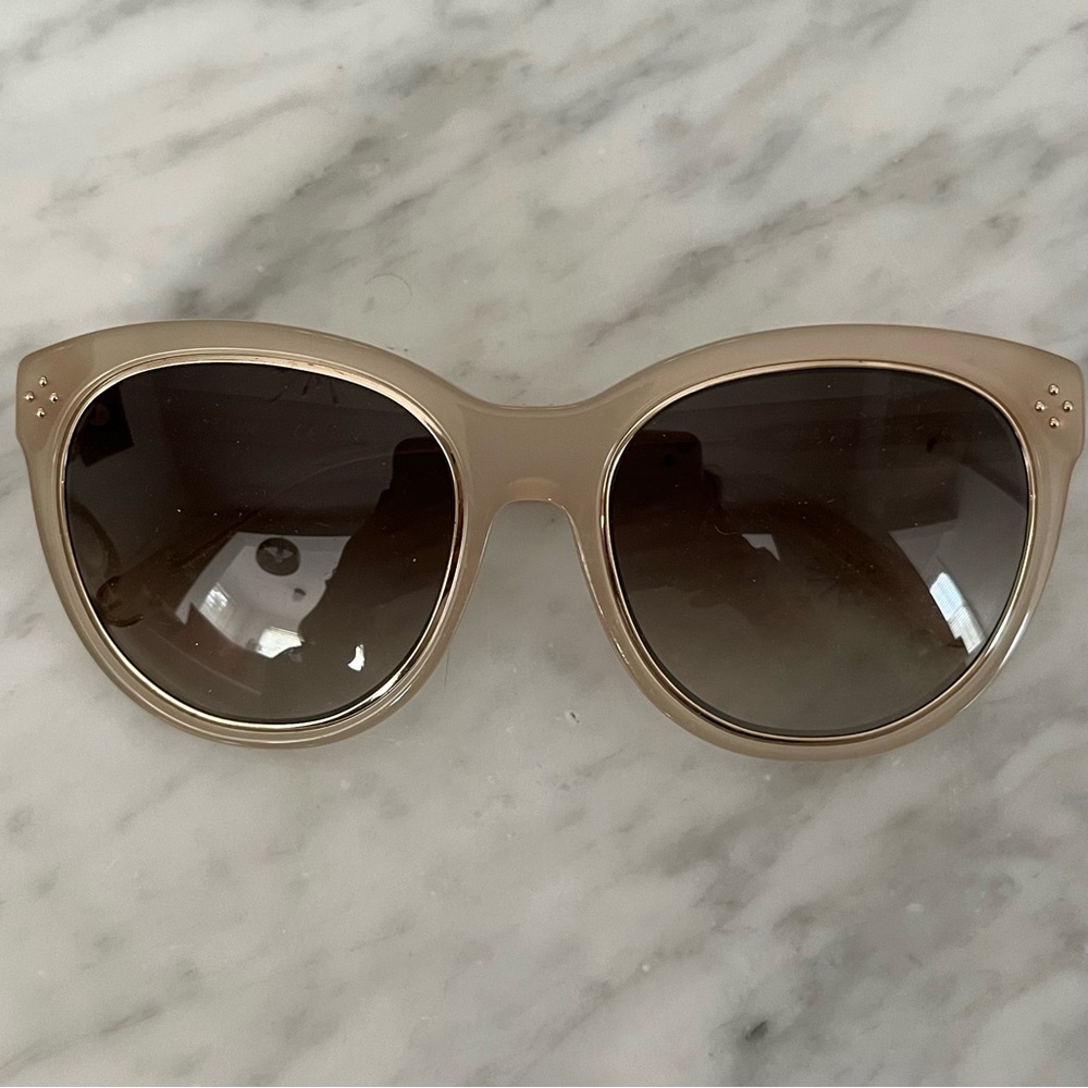 Chloe Tan Cat-Eye Sunglasses with Gradient Lenses
